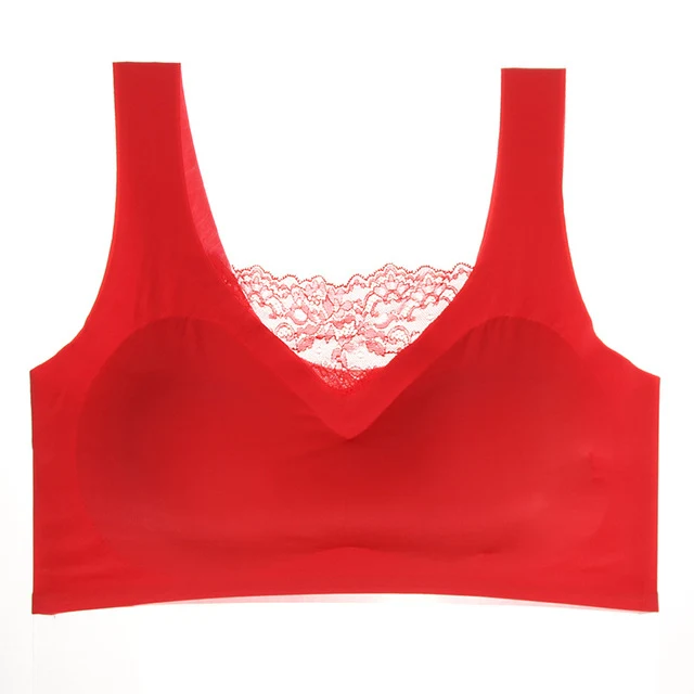 Weseelove Women Seamless Plus Size Bra 110D 115E Push Up Bras Comfortable Wireless Sexy Women Anti-Exposure Sports Vest Bra E86