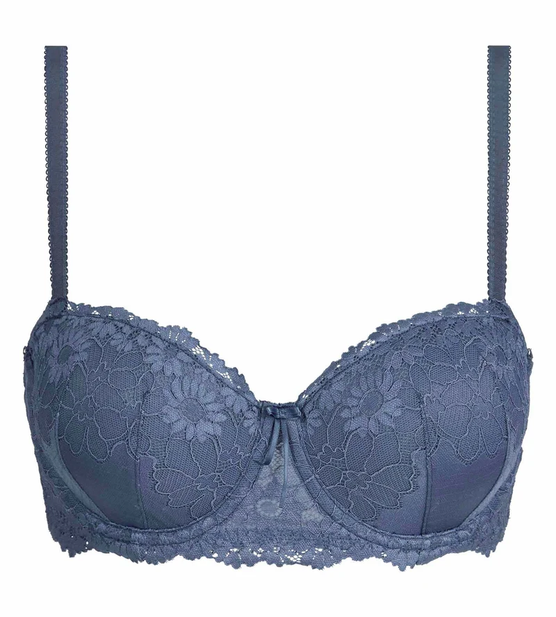 Soutien-gorge balconnet paddé à armatures poudre bleue Slow Days Fresh Vibes