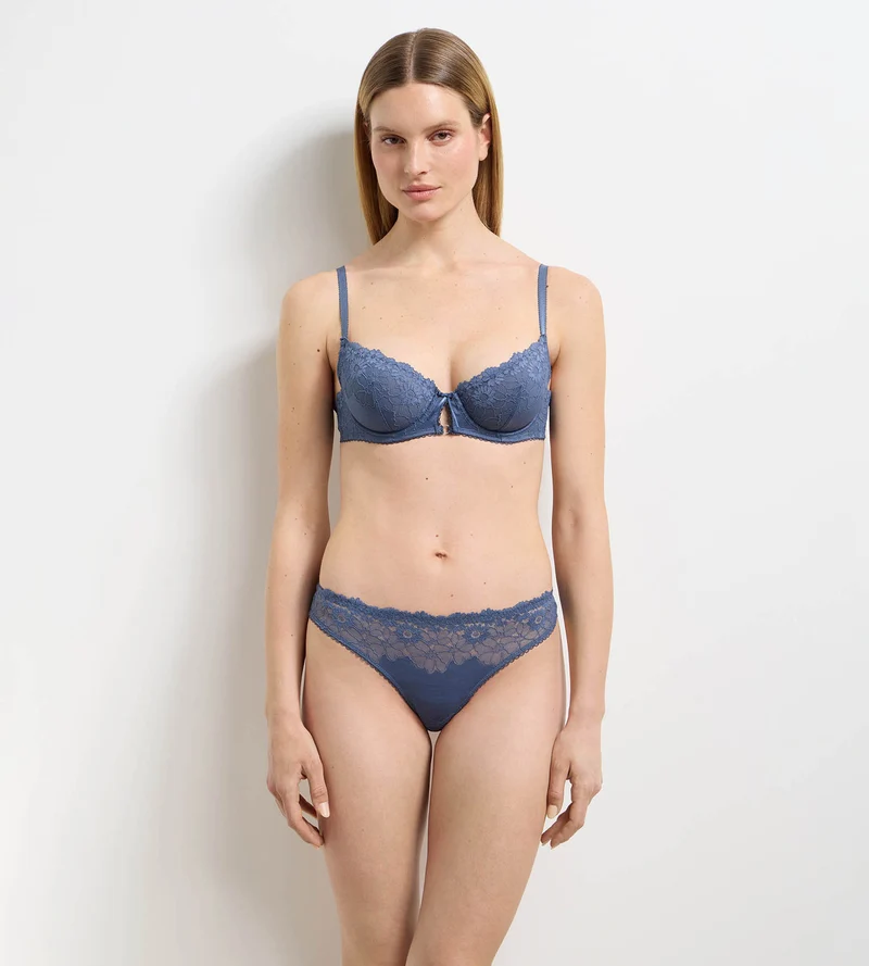 Soutien-gorge à armatures poudre bleue Slow Days Fresh Vibes