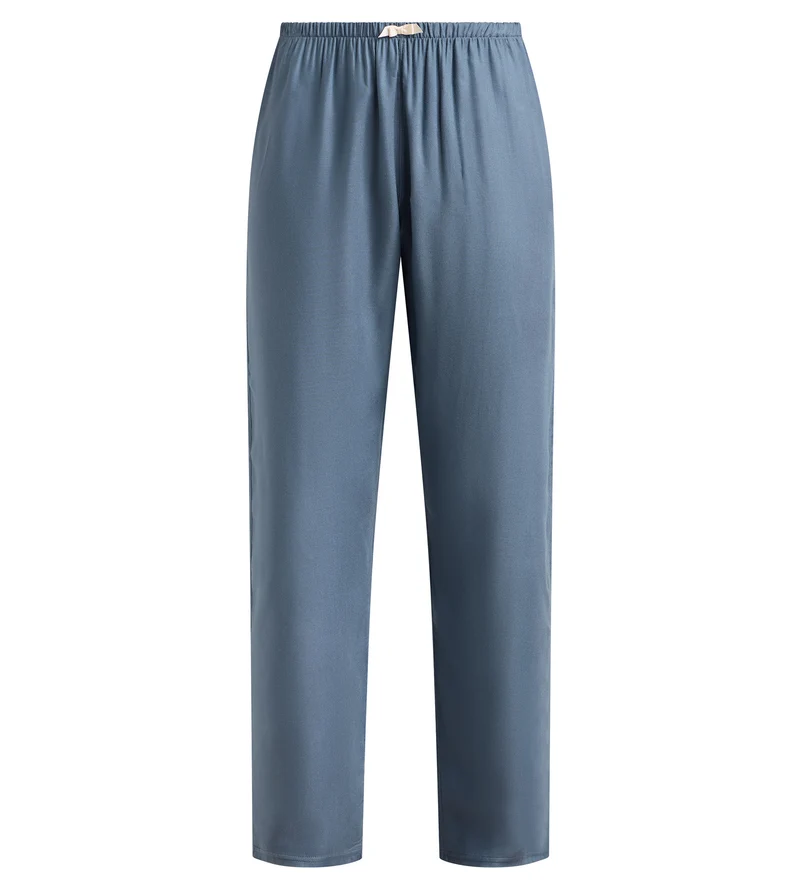 Pantalon de pyjama twill bleu poudré Slow Days Fresh Vibes