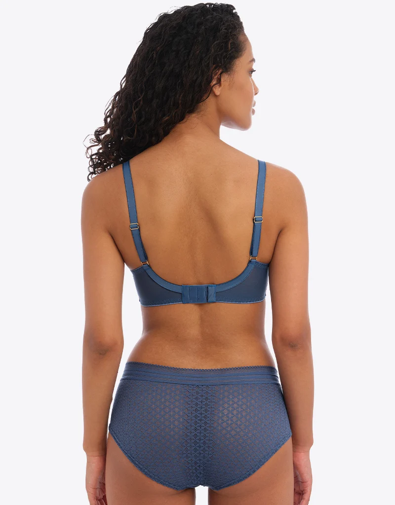 Freya Viva Side Support Bra Lace Vintage Denim