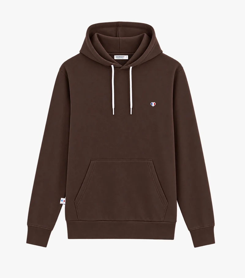 Sweat à capuche Homme Marron - Iconique