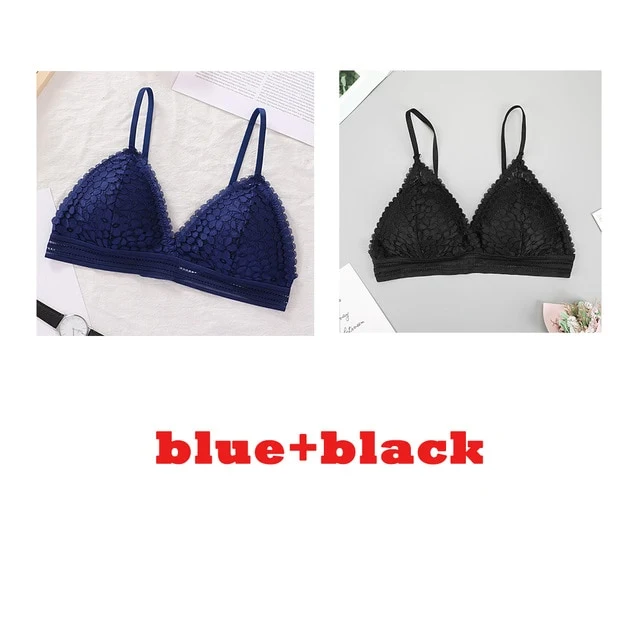 3PCS bra sexy Plus size women's lace bra push up underwear seamless bralette crop top Pitted invisible Female lingerie bh bras