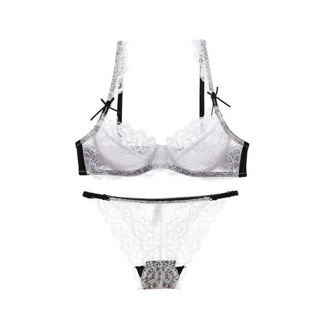 UUG 2020 Women's Underwear Hot Sexy Underwear Set Bra Lingerie Feminina Brassiere Lace Ladies Bra and Panty Set Plus Size