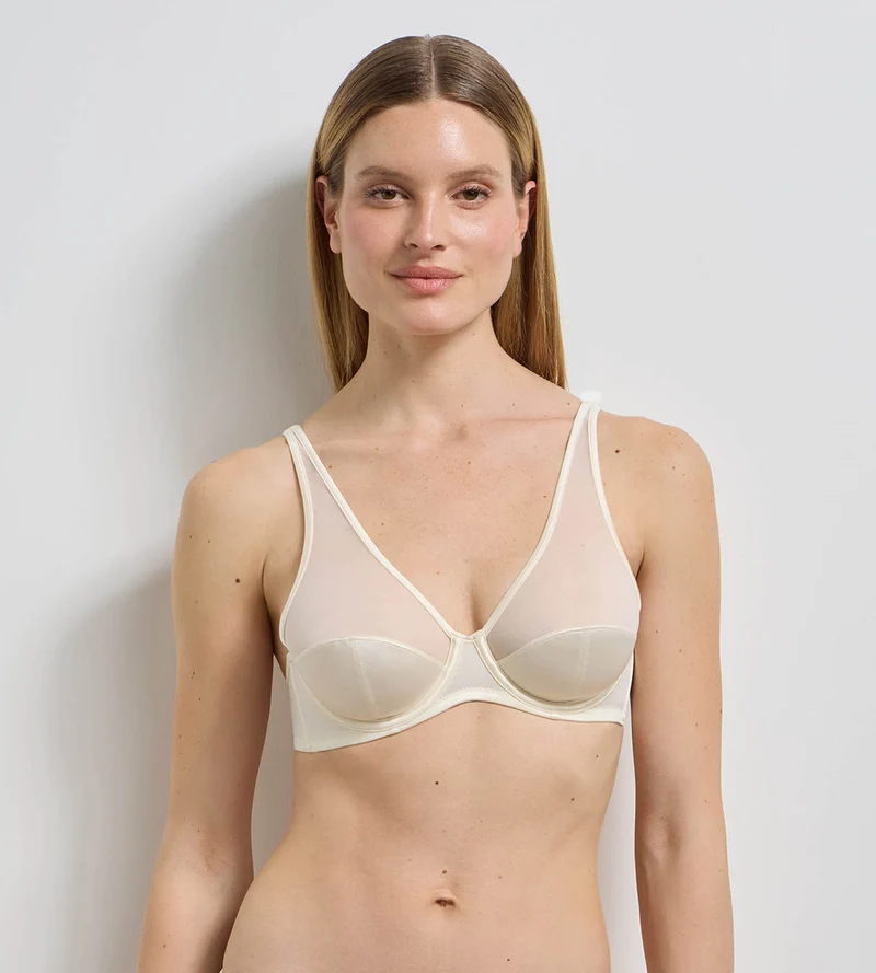 Soutien-gorge à armatures ivoire Dim x Ines de la Fressange