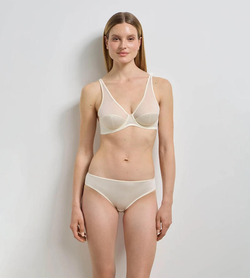 Soutien-gorge à armatures ivoire Dim x Ines de la Fressange