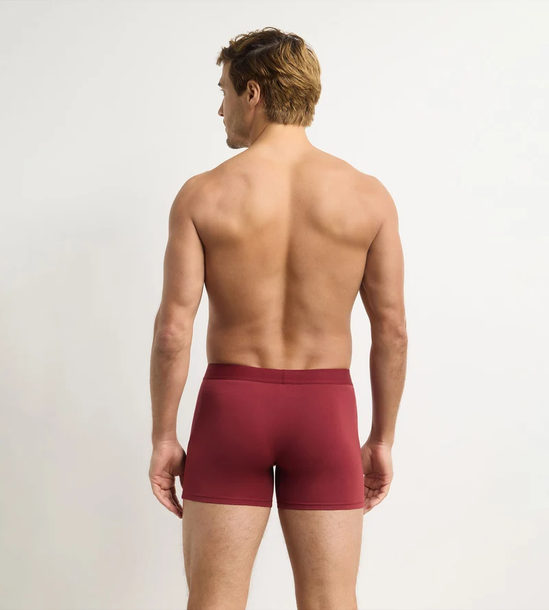 Boxer homme grenat Trendy