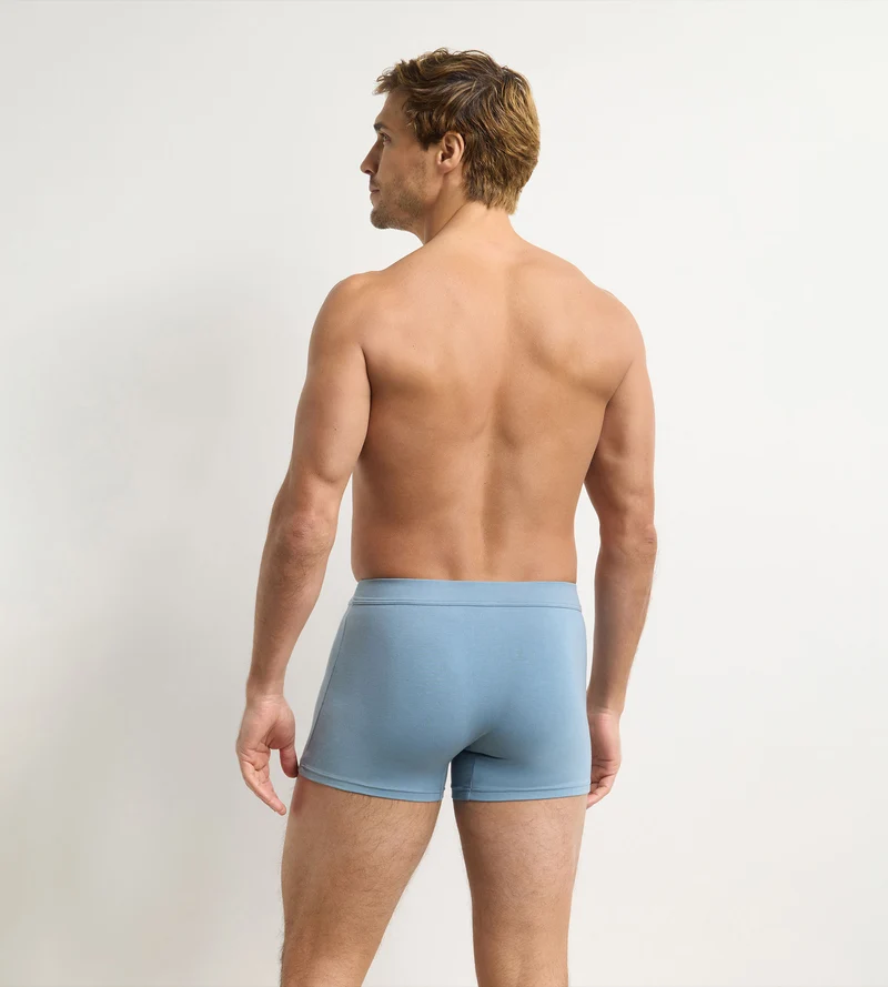 Boxer Homme Gentleman Coton Modal Bleu Azur