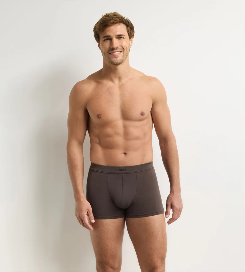 Boxer Homme Gentleman Coton Modal Chocolat