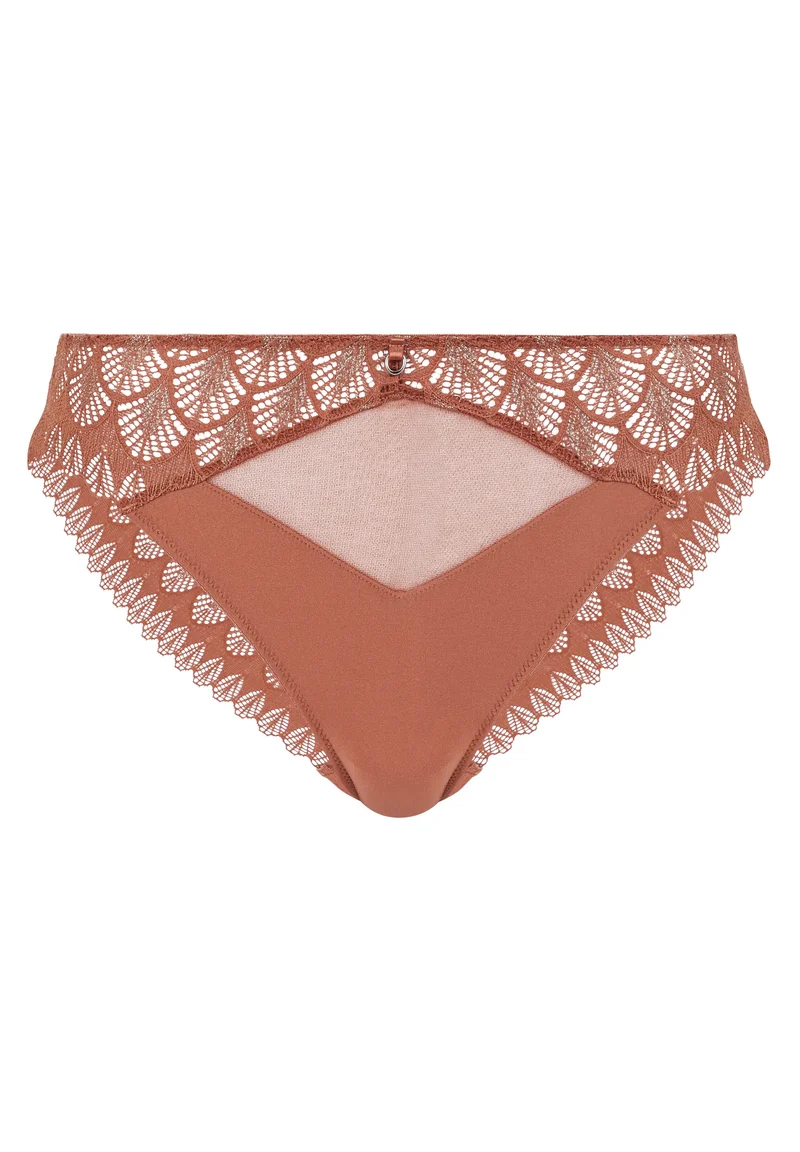 Slip Olympe Marron Cuivré