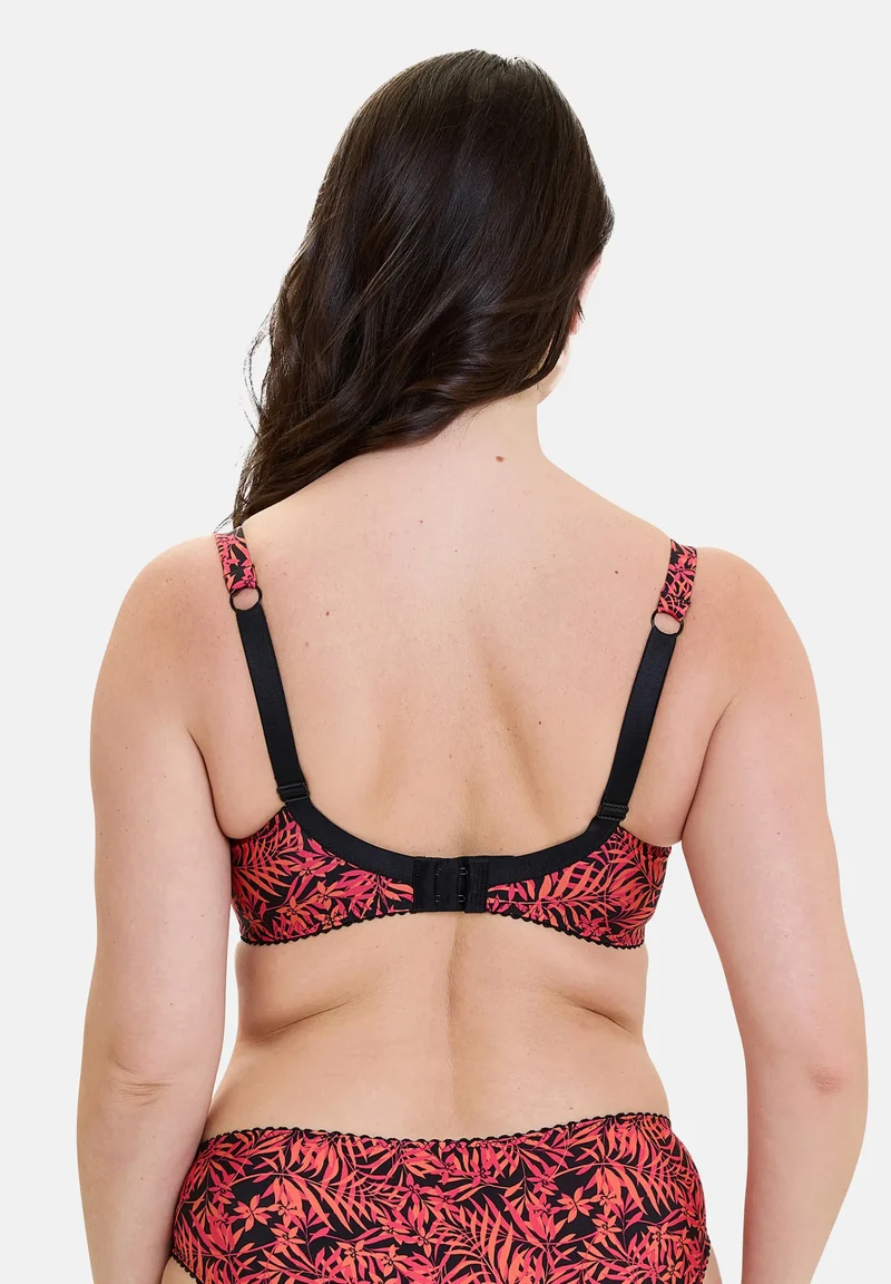 Soutien-gorge emboîtant Amélie Print Feuillage Corail