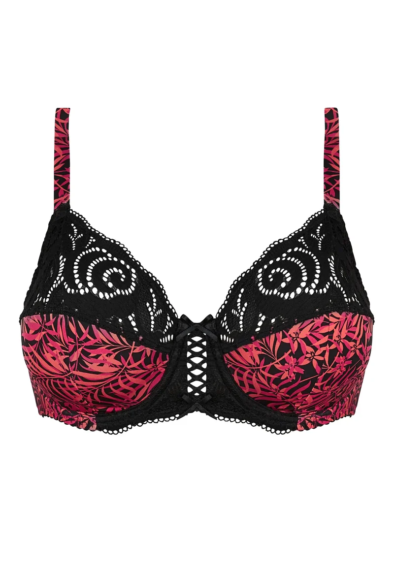 Soutien-gorge emboîtant Amélie Print Feuillage Corail