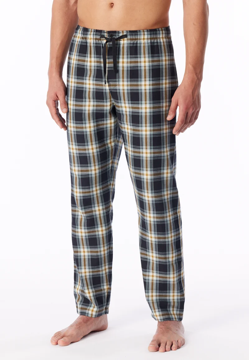 Hose Blau/Gelb kariert - Mix+Relax