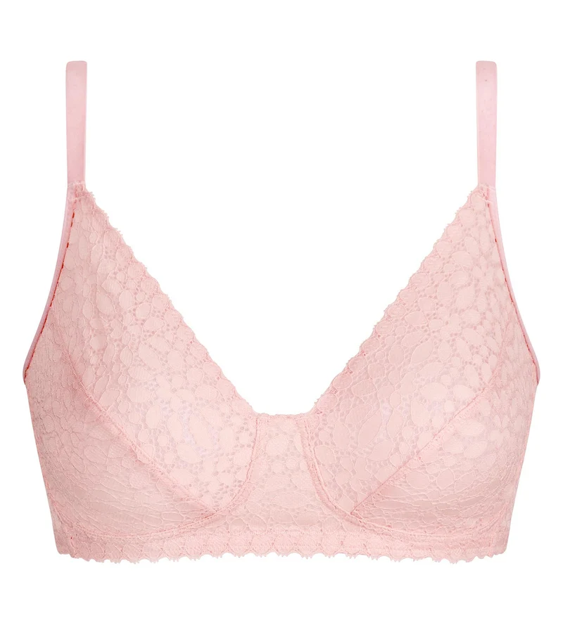 Soutien-gorge sans armatures rose pétale Daily Dentelle