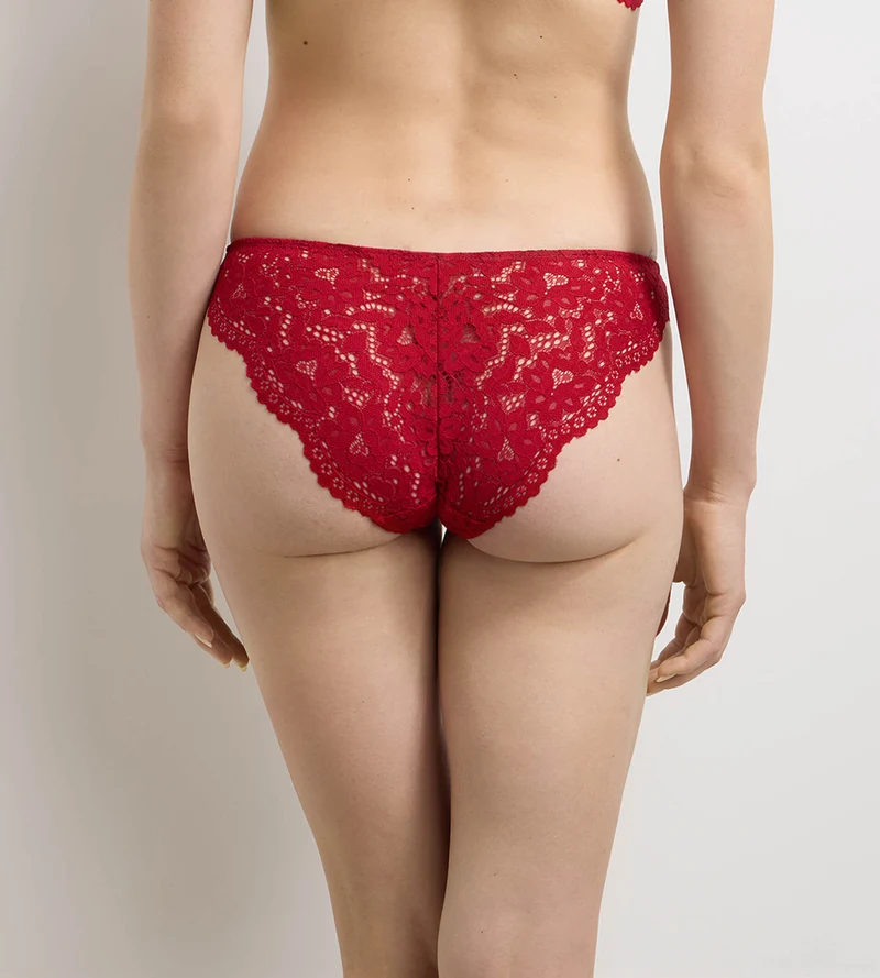 Culotte taille haute rouge Burning Eclat