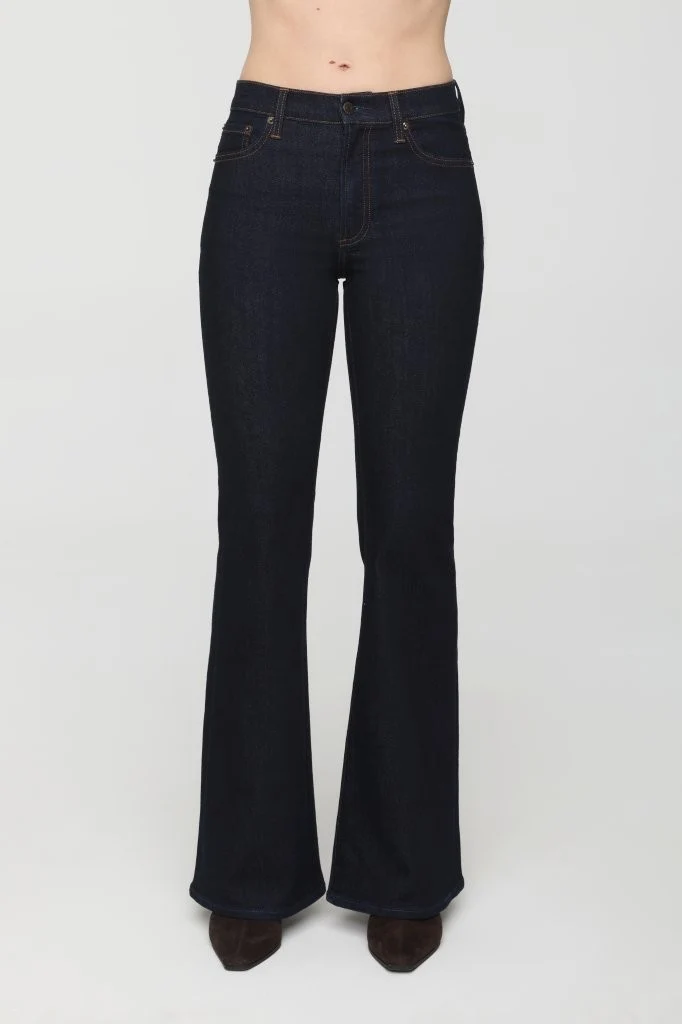 Jeans ultra évasés à taille mi-haute Kinsley