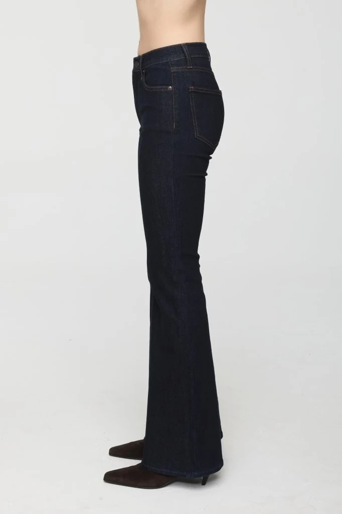Jeans ultra évasés à taille mi-haute Kinsley
