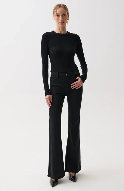 Jeans ultra évasés à taille mi-haute Kinsley