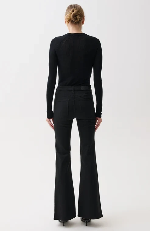 Jeans ultra évasés à taille mi-haute Kinsley