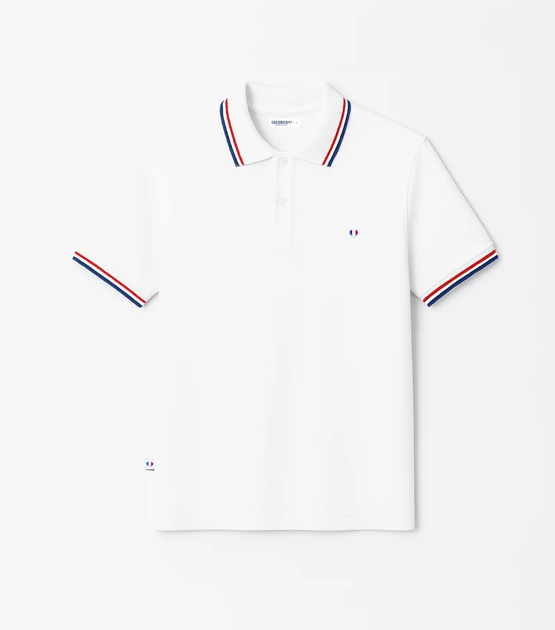 Polo Homme Supporter Blanc - Iconique