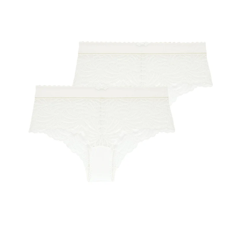 Lot de deux shortys ivoire Pampelune