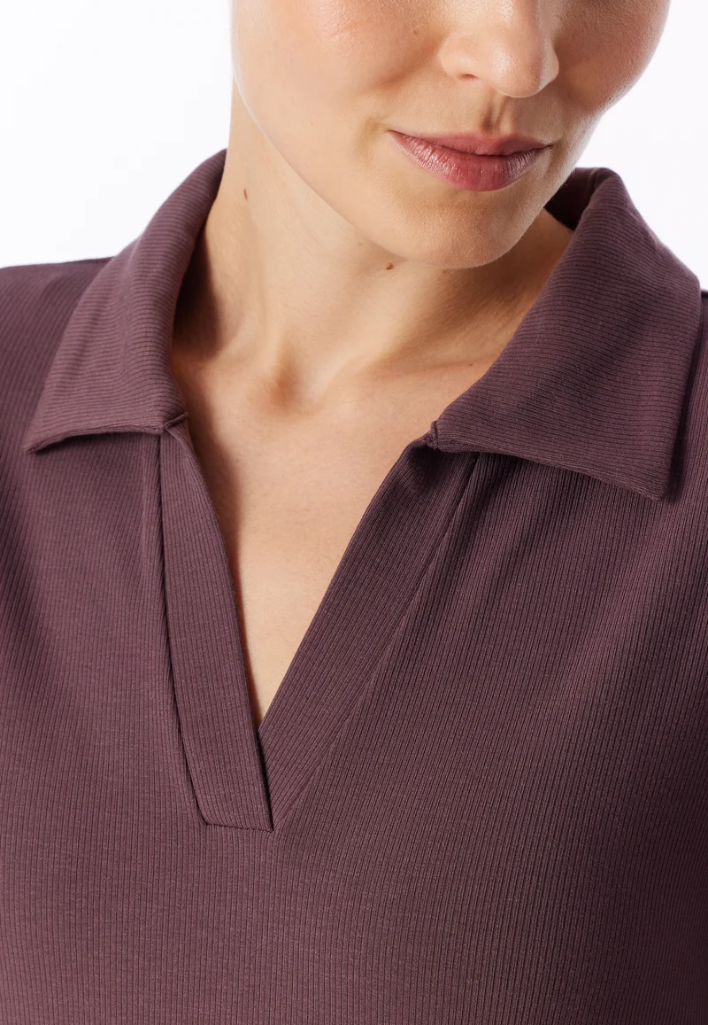 Nachthemd langarm Bordeaux - Selected Premium Warming