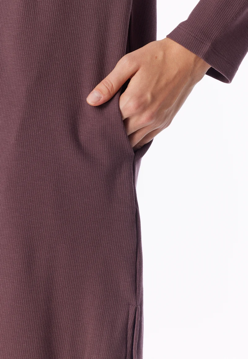 Nachthemd langarm Bordeaux - Selected Premium Warming