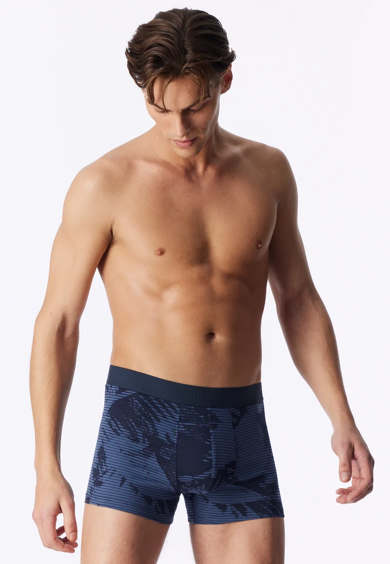 Enge Boxershorts Blau gemustert - 95/5