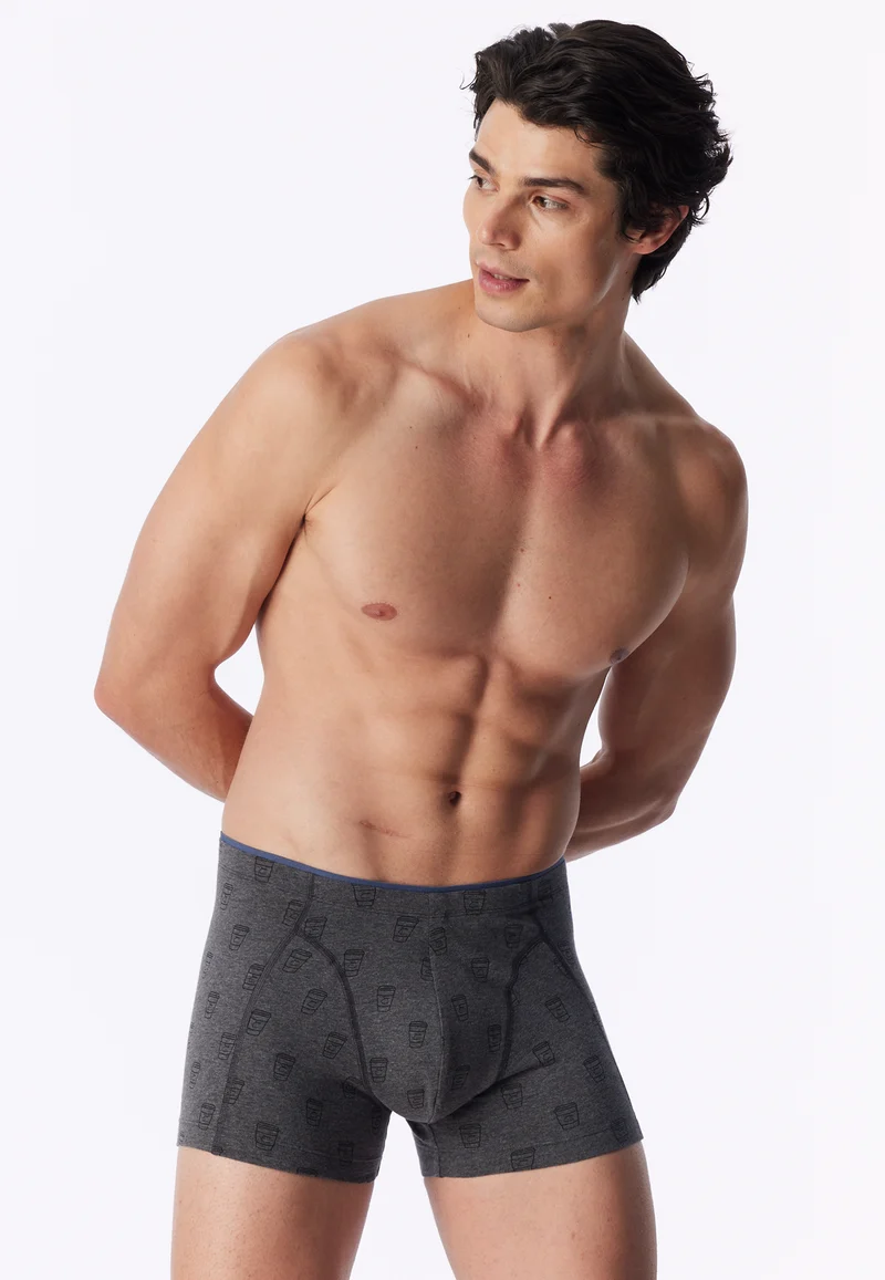 Enge Boxershorts Grau gemustert - 95/5