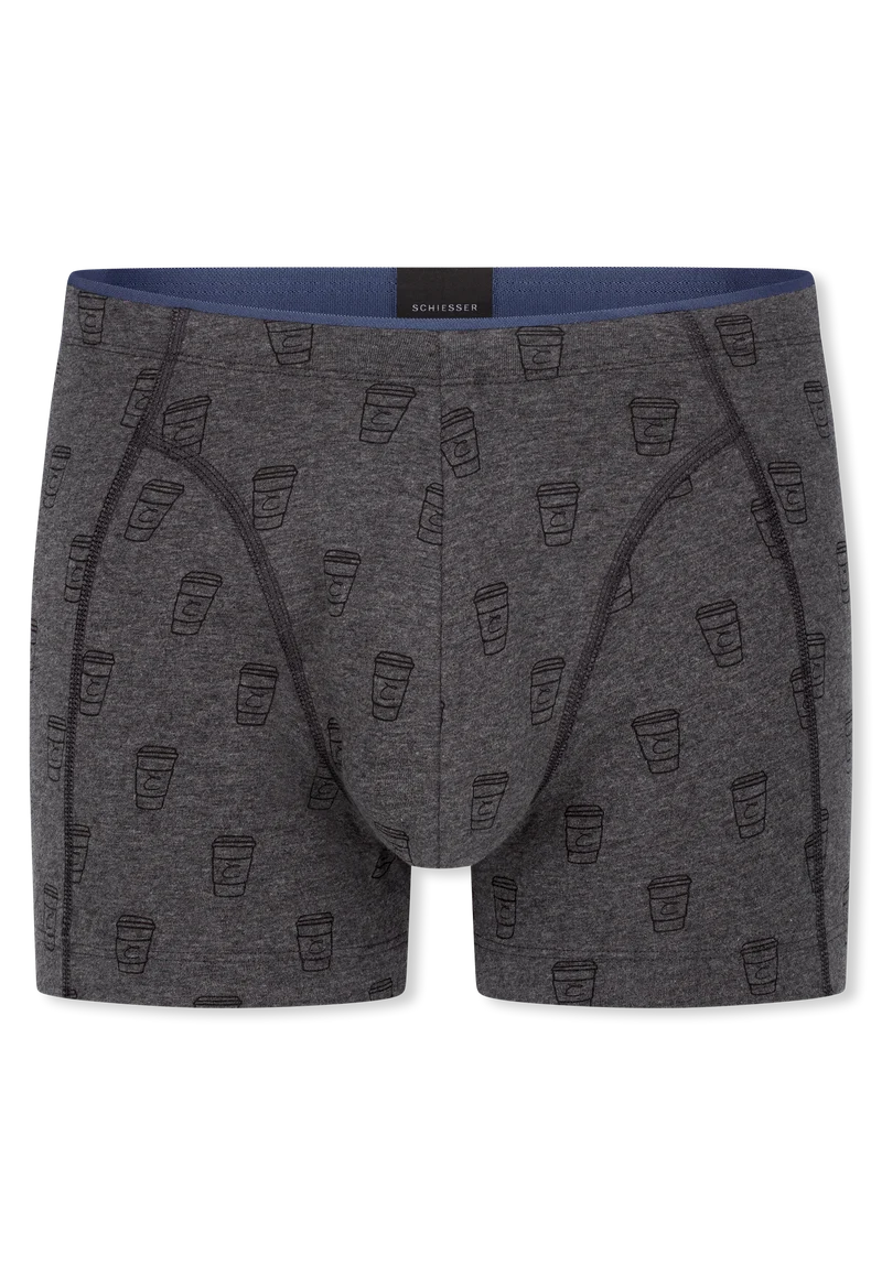 Enge Boxershorts Grau gemustert - 95/5