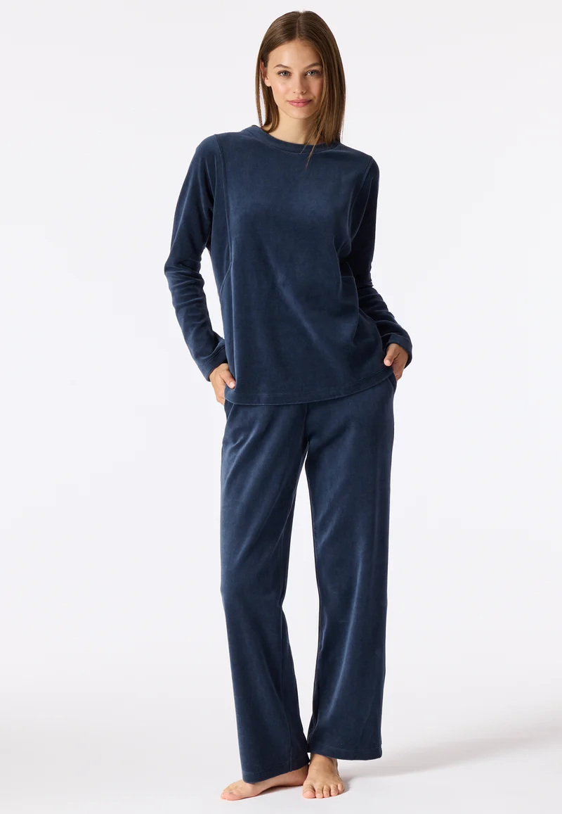 Lounge Set Dunkelblau - Casual Velour