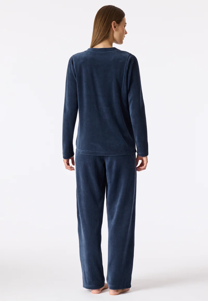 Lounge Set Dunkelblau - Casual Velour