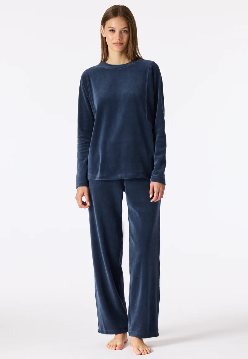 Lounge Set Dunkelblau - Casual Velour