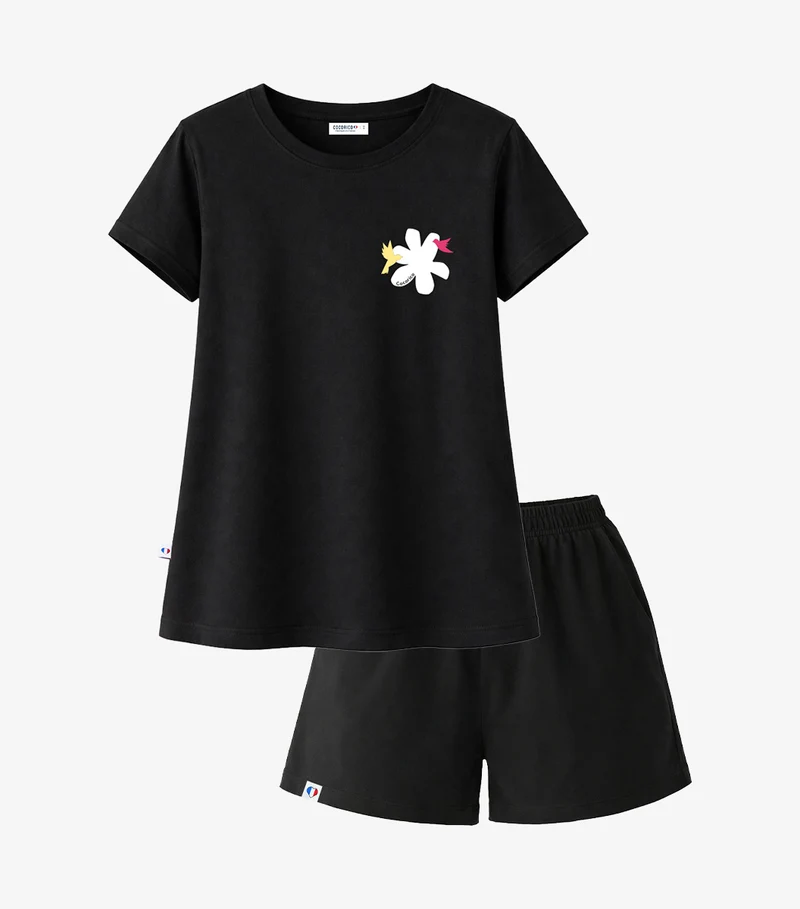 Ensemble Pyjama Femme Noir/Noir - Colibri
