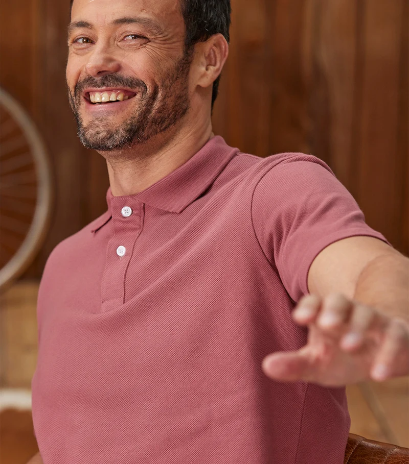 Polo Homme Rose - Intemporel
