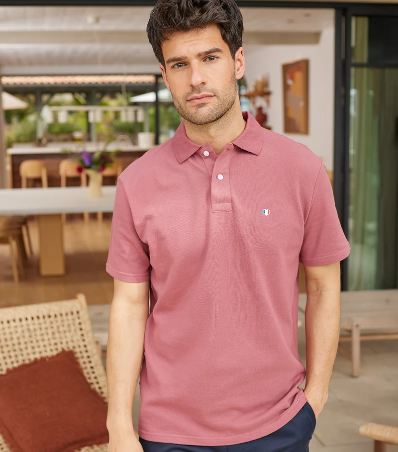 Polo Homme Rose - Iconique