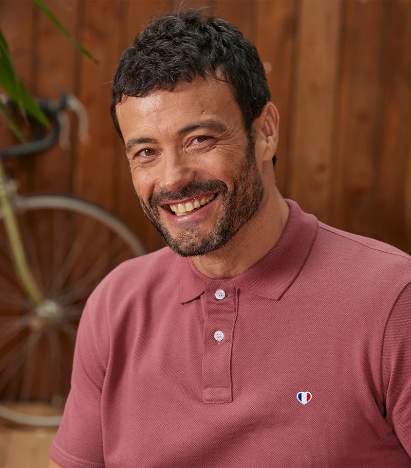 Polo Homme Rose - Iconique