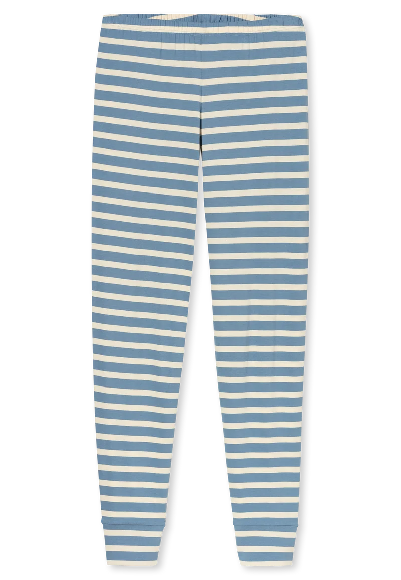 Schlafanzug lang mit Bündchen Bunt gestreift - Casual Essentials