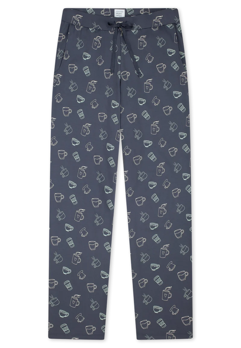 Hose Blau gemustert - Mix+Relax