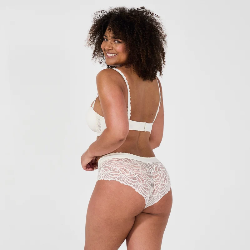 Soutien-gorge bandeau avec armatures ivoire Pampelune