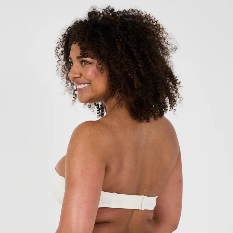 Soutien-gorge bandeau avec armatures ivoire Pampelune