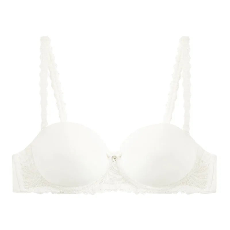 Soutien-gorge bandeau avec armatures ivoire Pampelune