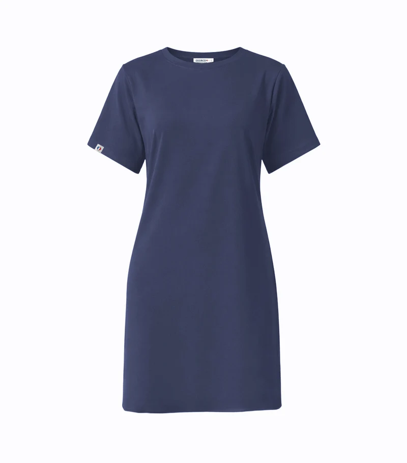 Robe Courte Femme Bleu Jean - Ela