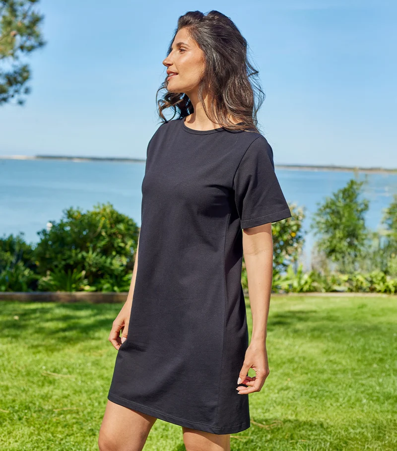 Robe Courte Femme Noir - Ela