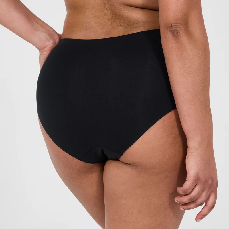 Culotte taille haute one size noir Just one cotton