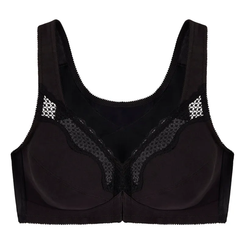 Soutien-gorge sans armatures emboîtant noir Posture control