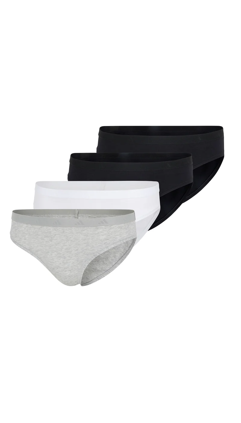 Slip 4er-Pack Weiss/Schwarz - ADIDAS