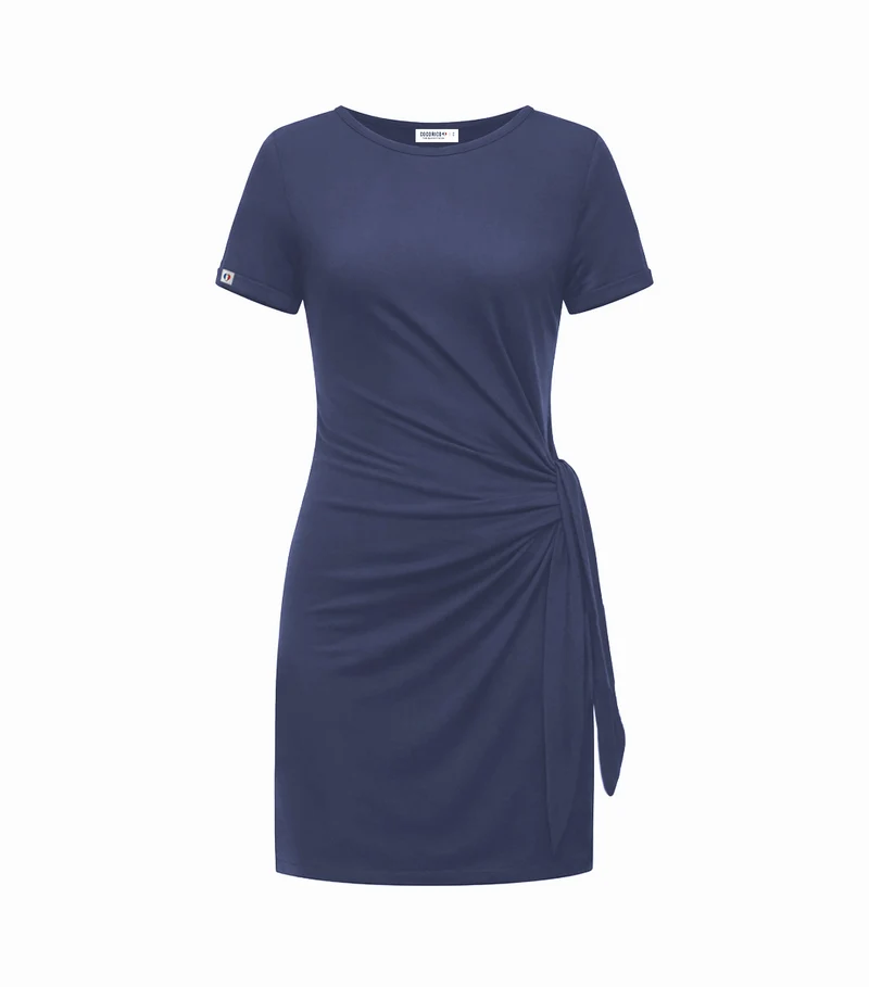 Robe Courte Femme Bleu Jean - Selen