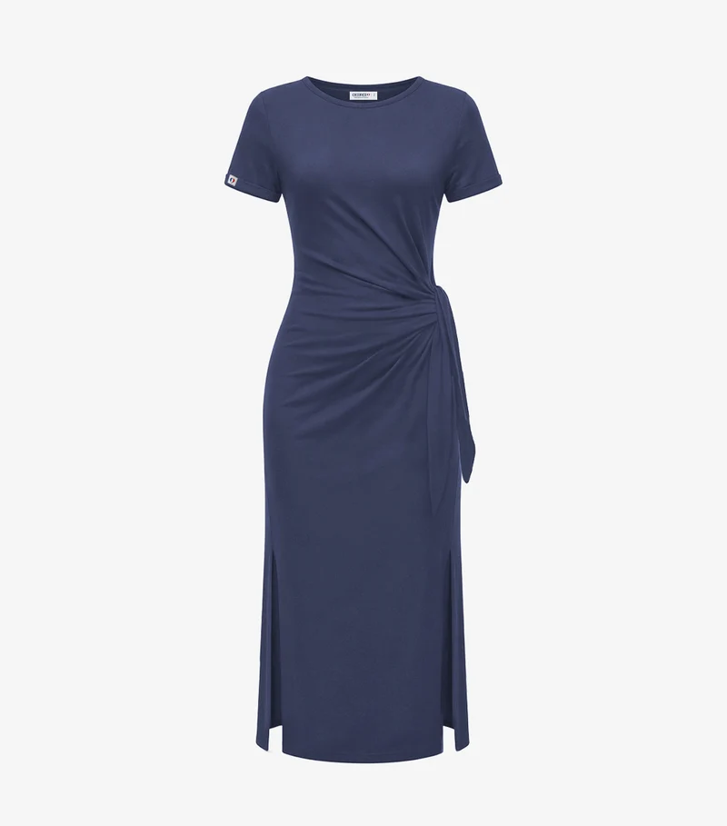 Robe Longue Femme Bleu Jean - Selen