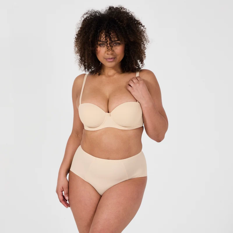 Soutien-gorge bandeau avec armatures nude Just daily